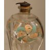 "Flüeli" glass bottle with a floral design