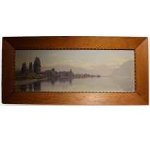 Tableau "Bord du lac Léman" signé Ais VAUTIER