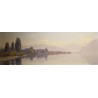 Tableau \"Bord du lac Léman\" signé Ais VAUTIER