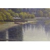 Tableau \"Bord du lac Léman\" signé Ais VAUTIER