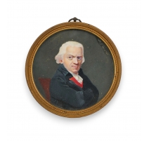 Miniature "Portrait d'homme au col rouge"