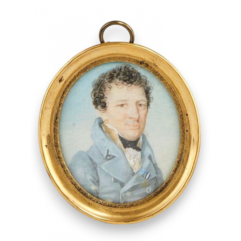 Miniature "Portrait d'homme au manteau bleu"