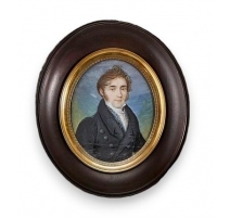 Miniature "Portrait d'homme au manteau noir"