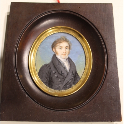 Miniature "Portrait d'homme au manteau noir"