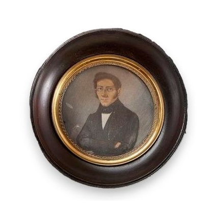 Miniature "Portrait d'homme au manteau noir"