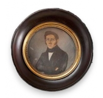 Miniature "Portrait d'homme au manteau noir"