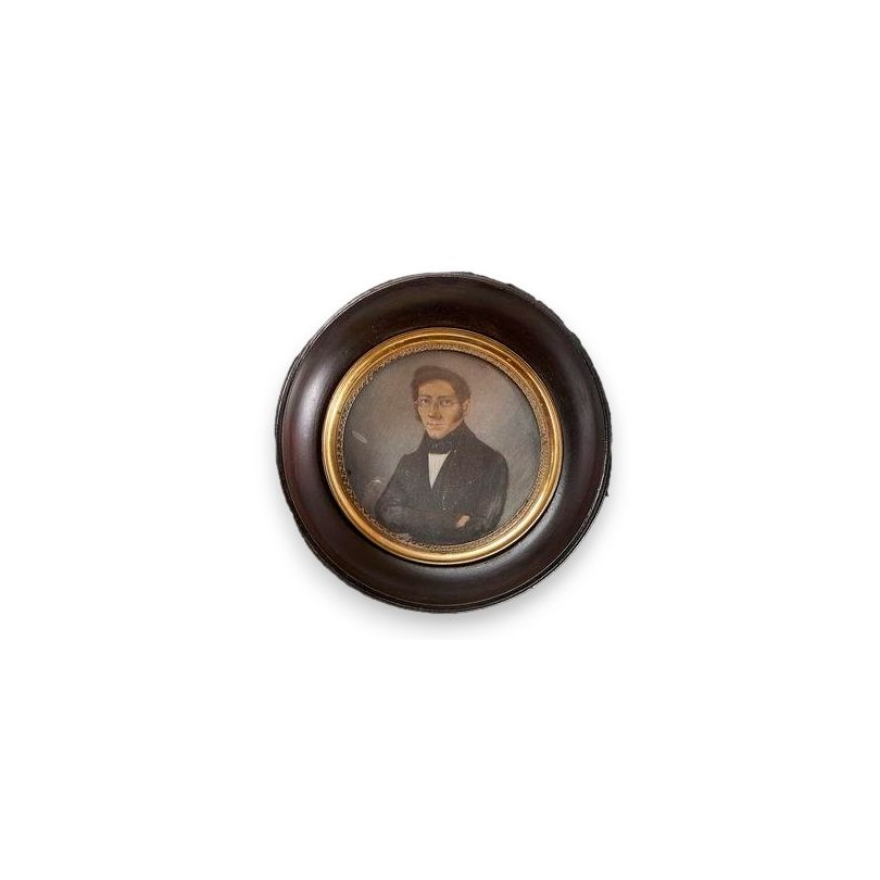 Miniature "Portrait d'homme au manteau noir"