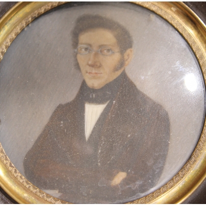 Miniature "Portrait d'homme au manteau noir"