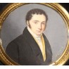 Miniature "Portrait d'homme" signé FINOT 1824