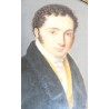 Miniature "Portrait d'homme" signé FINOT 1824