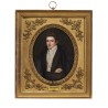 Miniature "Portrait d'homme" signé BRETON 1834