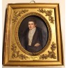 Miniature "Portrait d'homme" signé BRETON 1834