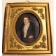 Miniature "Portrait d'homme" signé BRETON 1834