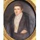 Miniature "Portrait d'homme" signé BRETON 1834