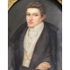 Miniature "Portrait d'homme" signé BRETON 1834