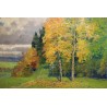 Tableau \"Paysage d\'automne\" signé FÜRST 1918
