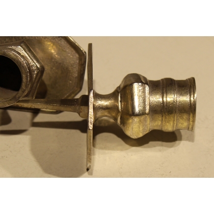 A pair of silver-plated bronze candlesticks by Tric-Trac