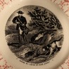 Assiette \"Chasse au lièvre\" de SARREGUEMINES