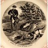 Assiette \"Chasse au lièvre\" de SARREGUEMINES