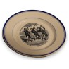 Assiette \"Proverbes et militaires\" de GIEN