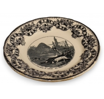 Assiette "Chasse au lièvre" de J. VIEILLARD