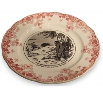 Assiette "Chasse Le Gros gibier" de BADONVILLER