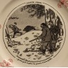 Assiette \"Chasse Le Gros gibier\" de BADONVILLER