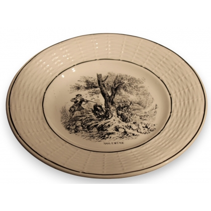 Assiette \"Chasse Novembre\" de SARREGUEMINES