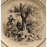 Assiette \"Chasse Novembre\" de SARREGUEMINES
