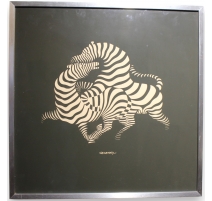 Sérigraphie "Zèbres" signée VASARELY