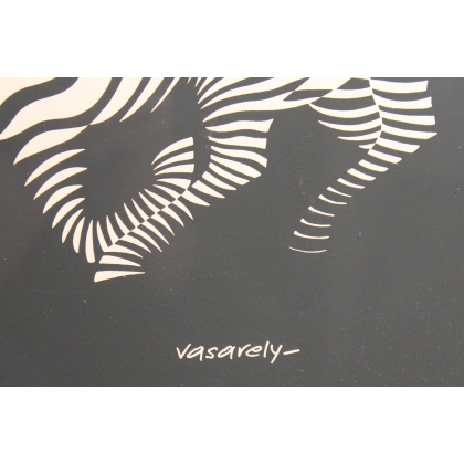 Sérigraphie "Zèbres" signée VASARELY