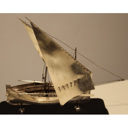 Maquette de bateau en argent 800 Malte 1935