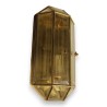 Single-light brass wall light