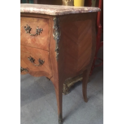 Commode style Louis XV en bois de rose