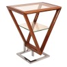 Table d'appoint Iso coloris Noyer