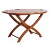 Table plateau butler-tray teinte noyer