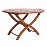 Table plateau butler-tray teinte noyer
