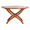 Table plateau butler-tray teinte noyer