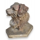 Bronze "Tête de Saint-Bernard"