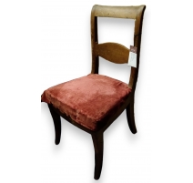 Suite de 6 chaises Louis-Philippe pieds sabre