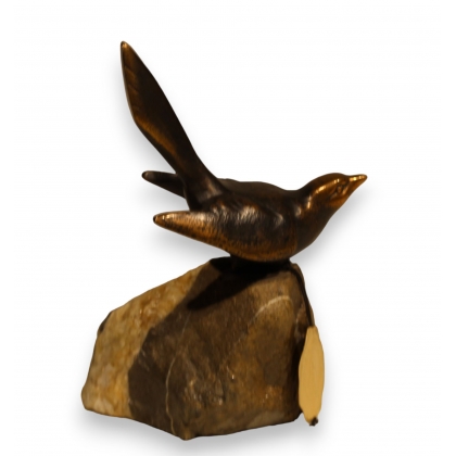 Bronze \"Mésange à longue queue\" de REUSSNER