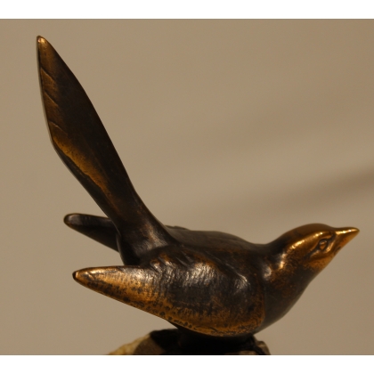 Bronze \"Mésange à longue queue\" de REUSSNER