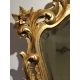 Miroir en bois sculpté doré style Louis XV