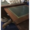 Converted spruce desk. Green leather top. At  Moinat SA  - Antiques and home décor