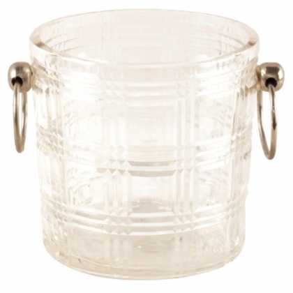 Seau à glace en cristal taillé
