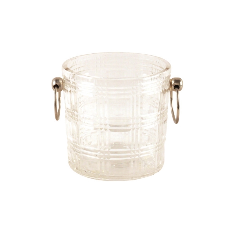 Cut crystal ice bucket