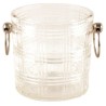 Cut crystal ice bucket
