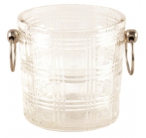 Seau à glace en cristal taillé