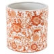 Cache-pot rond en porcelaine corail