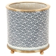 Cache-pot rond en porcelaine "Géométrique", grand